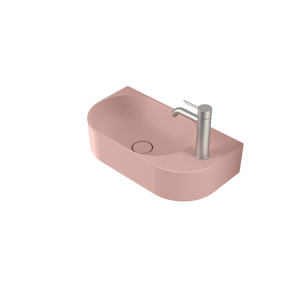 Liano II Hand Wall Basin Matte Pink - Matte Pink