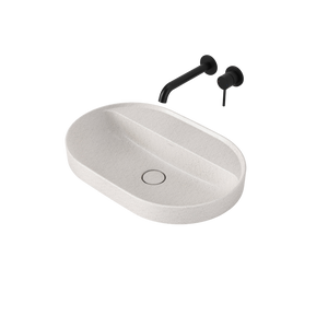 Liano II 600mm Pill Inset Basin with Tap Landing Matte Speckled - Matte Speckled