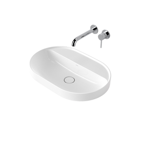 Liano II 600mm Pill Inset Basin with Tap Landing White - White