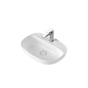 Contura II 530mm Inset Basin with Tap Landing White - White