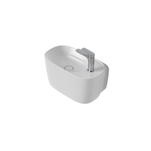 Contura II Hand Wall Basin White - White