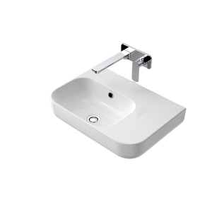 Luna Shelf Wall Basin - White