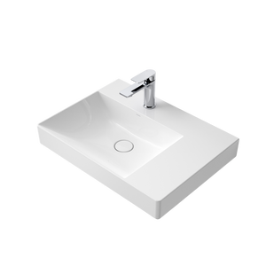 Urbane II Right Hand Shelf Wall Basin - White