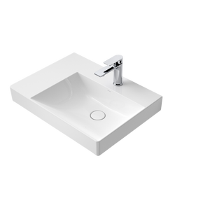 Urbane II Left Hand Shelf Wall Basin - White