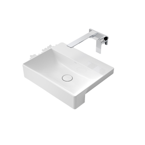Urbane II Semi Recessed Basin Tap - White