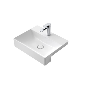 Urbane II Semi Recessed Basin - White