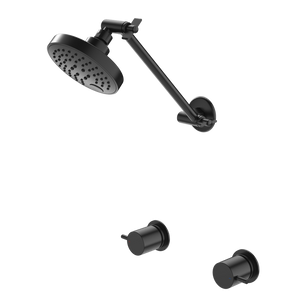 Luna Lever Shower Set Black - Black