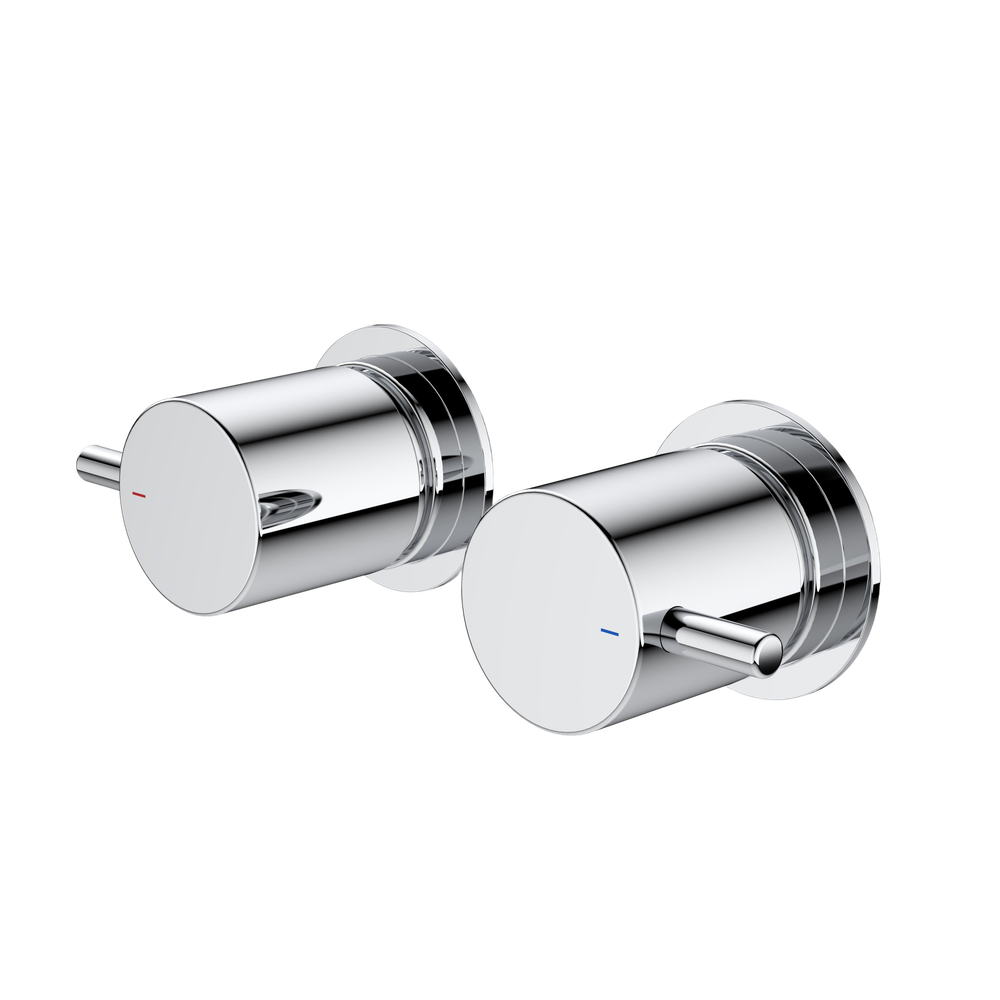 Luna Lever Wall Top Assemblies Chrome Lead Free