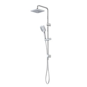 Luna System Overhead Shower On Rail Chrome - Chrome