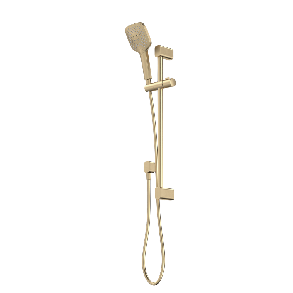 Luna Multifunction Rail Shower Brushed Brass