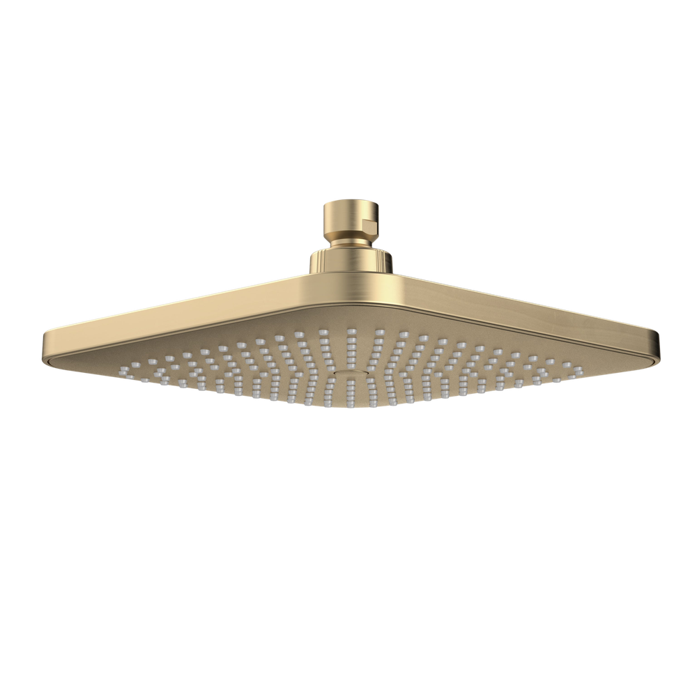 Luna Overhead Shower Head Brushed Brass