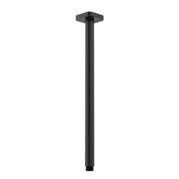 Luna Straight Arm Square Flange 410mm Black