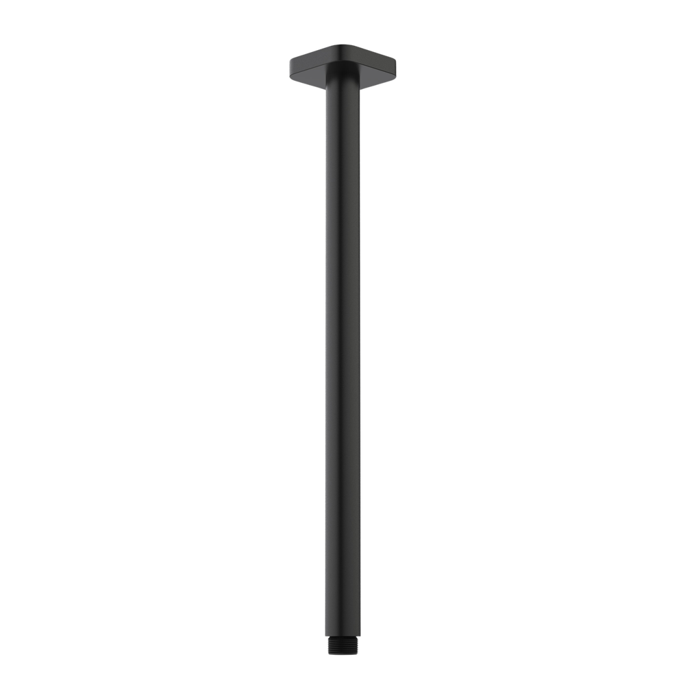 Luna Straight Arm Square Flange 410mm Black