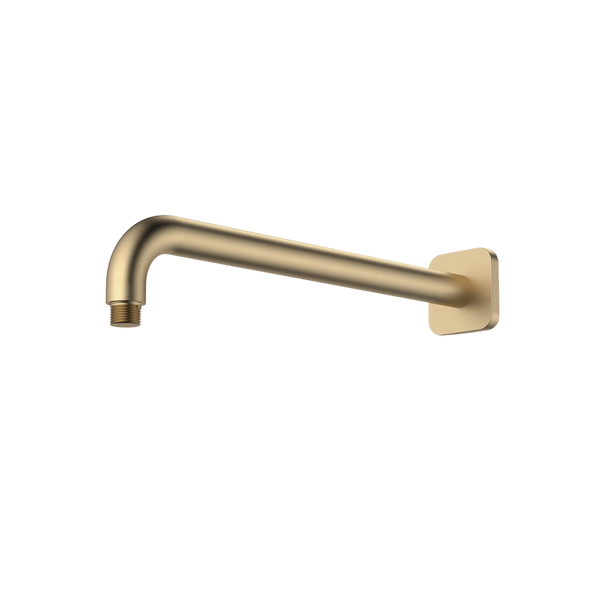 Luna Right Angle Shower Arm Brushed Brass