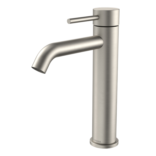 Liano II Mid Tower Basin Mixer Brushed Nickel Lead Free