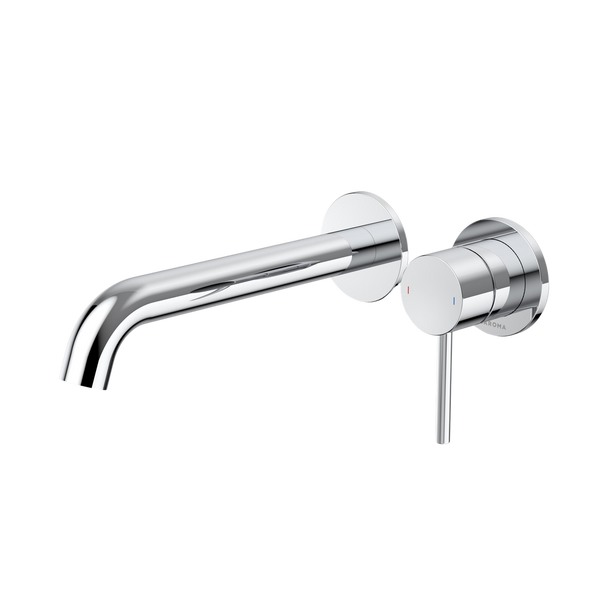Liano II 210mm Wall Basin/Bath Mixer and Outlet Chrome Lead Free