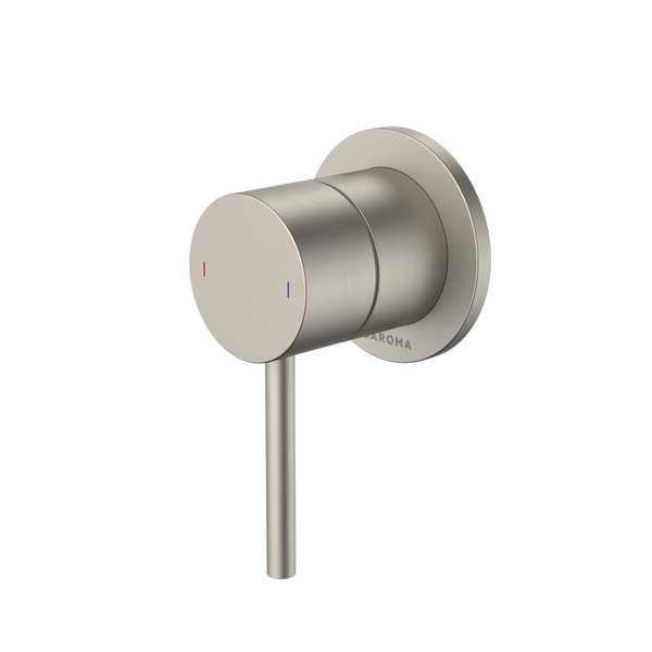 Liano II Bath / Shower Mixer Round Cover Plate Brushed Nickel