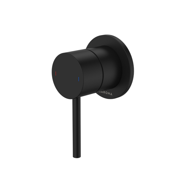 Liano II Bath / Shower Mixer Round Cover Plate Matte Black