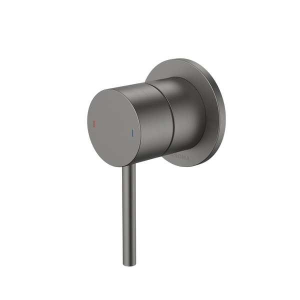 Liano II Bath / Shower Mixer Round Cover Plate Gunmetal