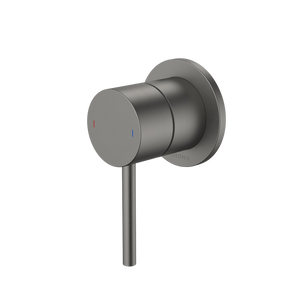 Liano II Bath / Shower Mixer Round Cover Plate Gunmetal - Gunmetal