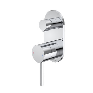 Liano II Bath / Shower Mixer With Diverter and Outlet Rounded Plate Chrome - Chrome