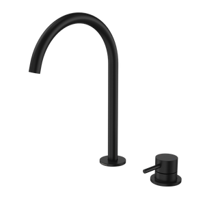 Liano II Hob Basin/Sink Mixer Set 200mm Matte Black - Matte Black