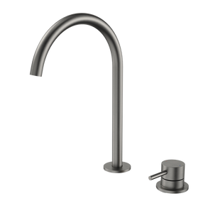 Liano II Hob Basin/Sink Mixer Set 200mm Gunmetal - Gunmetal