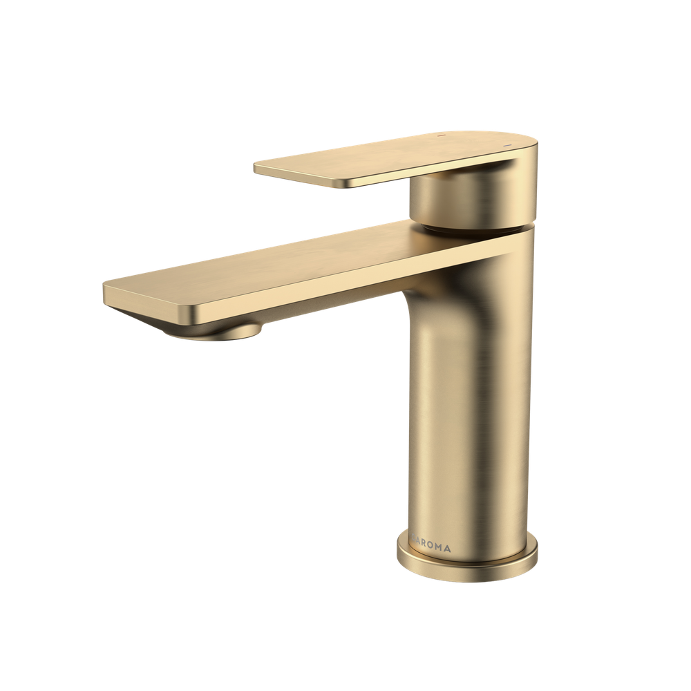 Urbane II Basin Mixer Brushed Brass Lead Free