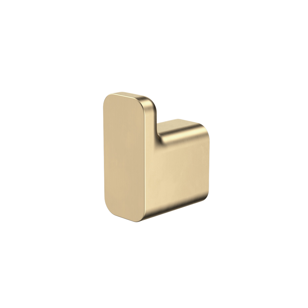 Luna Robe Hook Brushed Brass