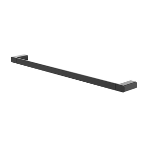 Luna Single Towel Rail 630mm Black - Satin Black