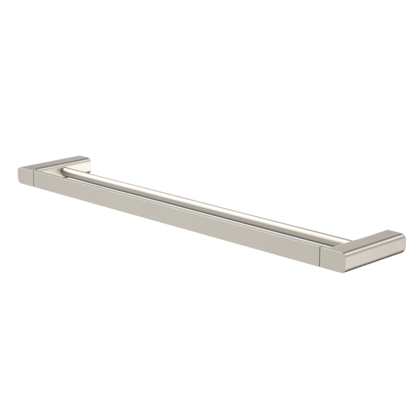 Luna Double Towel Rail 630mm Brushed Nickel