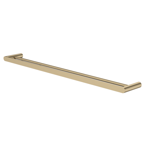 Urbane II 825mm Double Towel Rail Brushed Brass