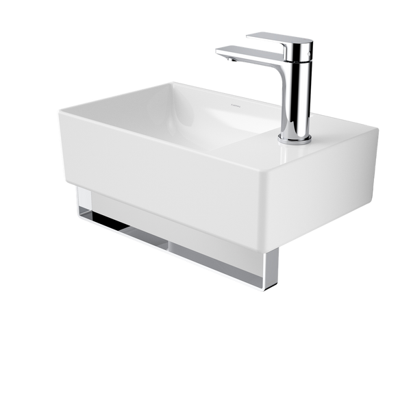 Urbane II Hand Wall Basin Integrated Rail Chrome