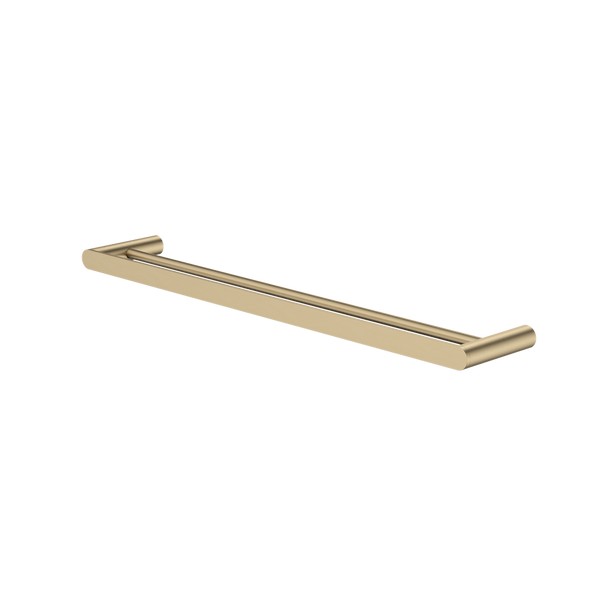 Urbane II 625mm Double Towel Rail Brushed Brass