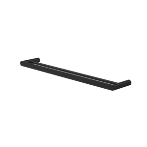 Urbane II 625mm Double Towel Rail Matte Black - Matte Black