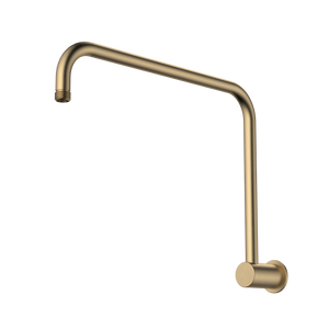 Urbane II 460mm Upswept Shower Arm Brushed Brass - Brushed Brass
