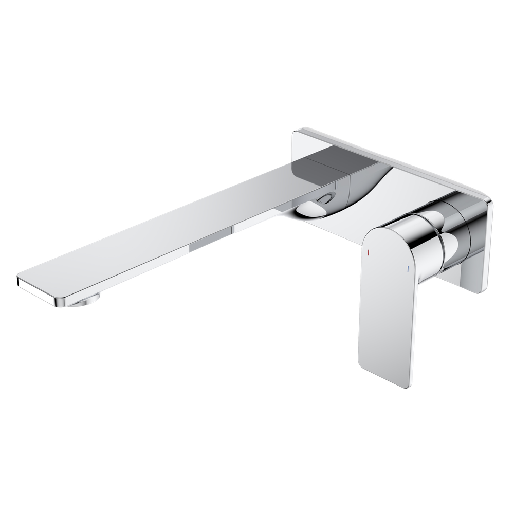 Urbane II 220mm Wall Basin/Bath Mixer Rectangular Cover Plate Chrome Sales Kit Lead Free