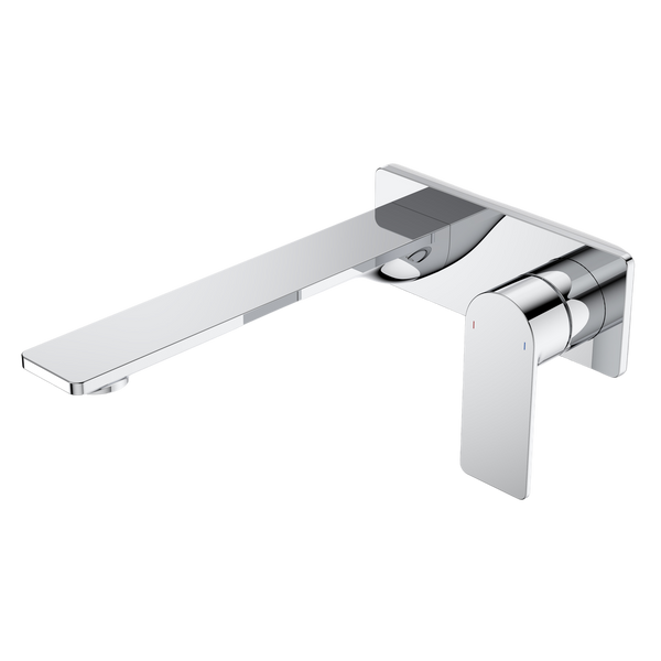 Urbane II 220mm Wall Basin/Bath Mixer Rectangular Cover Plate Chrome Sales Kit