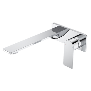 Urbane II 220mm Wall Basin/Bath Mixer Rectangular Cover Plate Chrome Sales Kit - Chrome