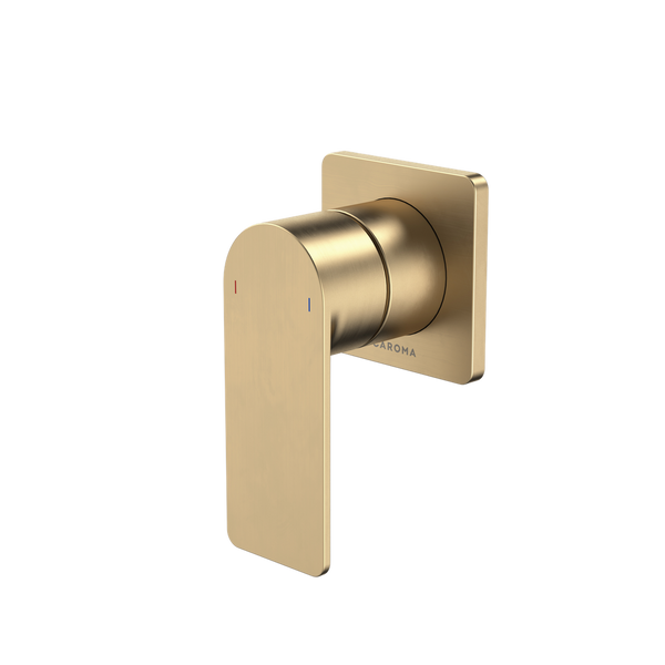 Urbane II Bath/Shower Mixer Square Cover Plate Brushed Brass