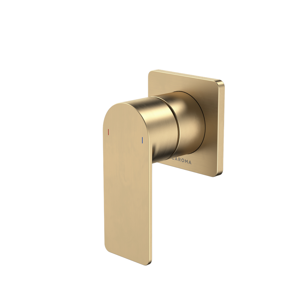 Urbane II Bath/Shower Mixer Square Cover Plate Brushed Brass