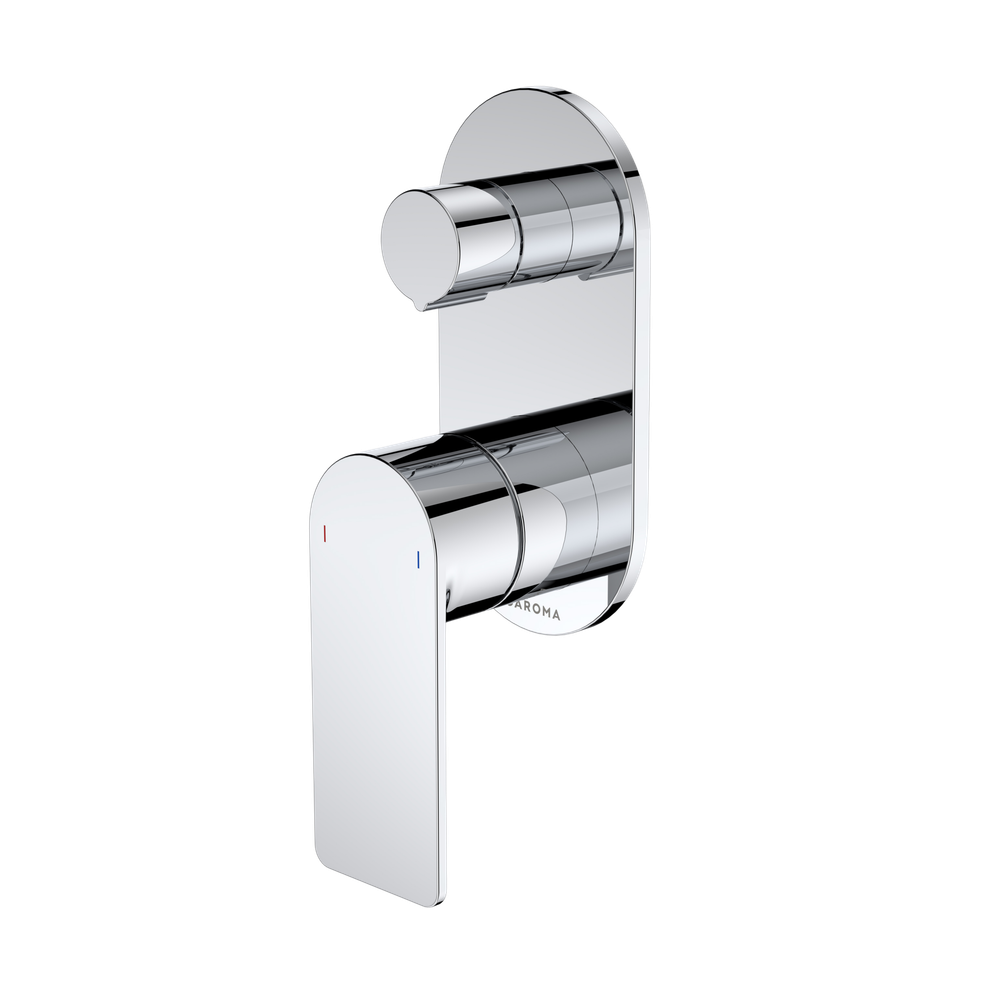 Urbane II Bath/Shower Mixer With Diverter Round Cover Plate Chrome