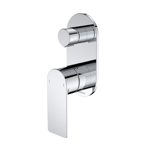 Urbane II Bath/Shower Mixer With Diverter Round Cover Plate Chrome - Chrome