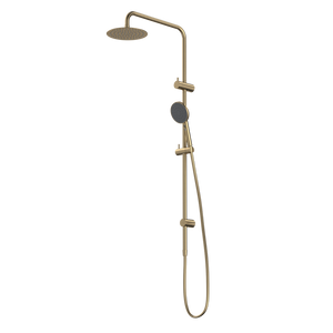Urbane II Rail Shower with 200mm Overhead Brushed Brass - Brushed Brass