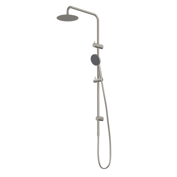 Urbane II Rail Shower with 200mm Overhead Brushed Nickel
