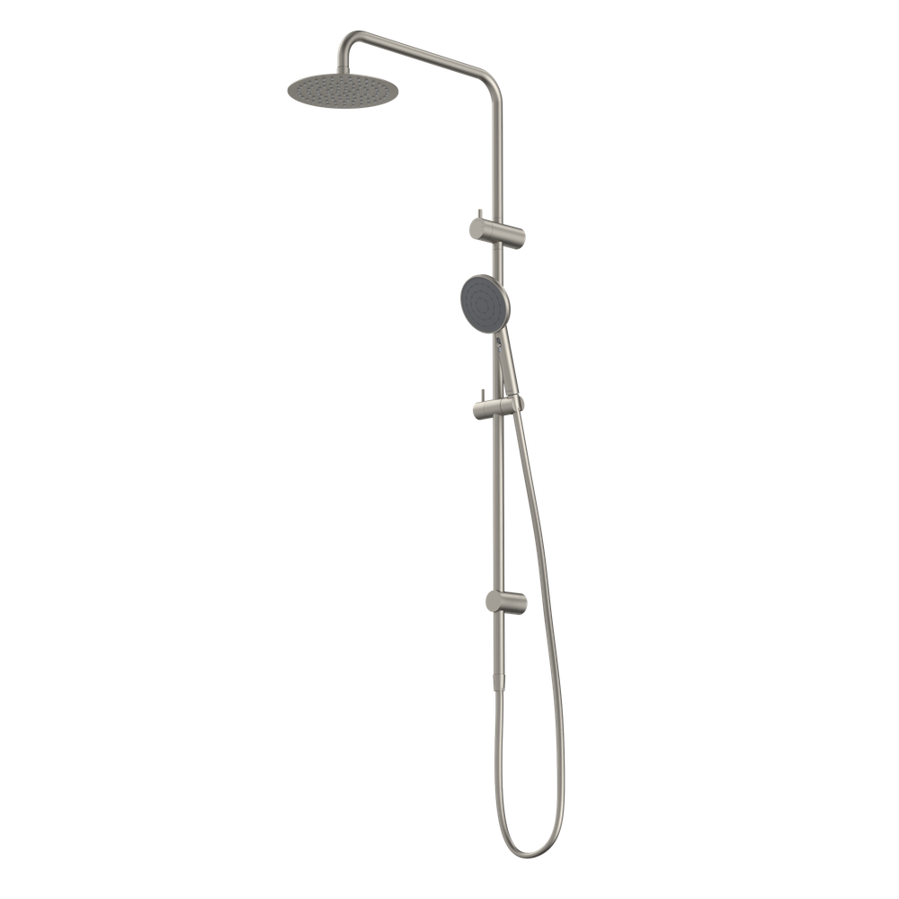 Urbane II Rail Shower with 200mm Overhead Brushed Nickel