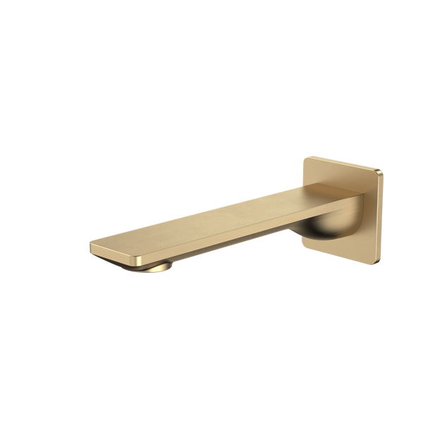 Urbane II 180mm Basin/Bath Outlet Square Cover Plate Brushed Brass
