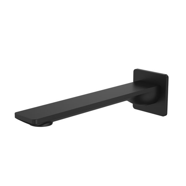 Urbane II 220mm Basin/Bath Outlet Square Cover Plate Matte Black