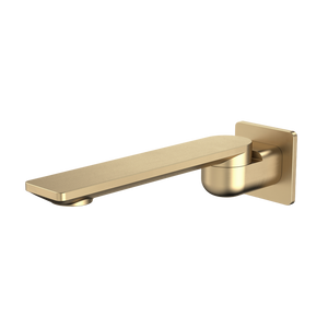 Urbane II 220mm Bath Swivel Outlet Square Cover Plate Brushed Brass - Brushed Brass