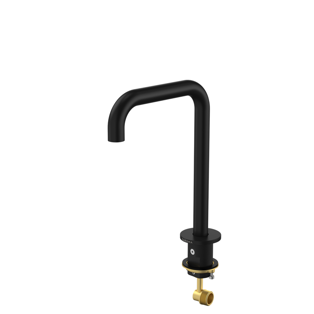 Urbane II Hob Swivel Outlet 150mm Matte Black